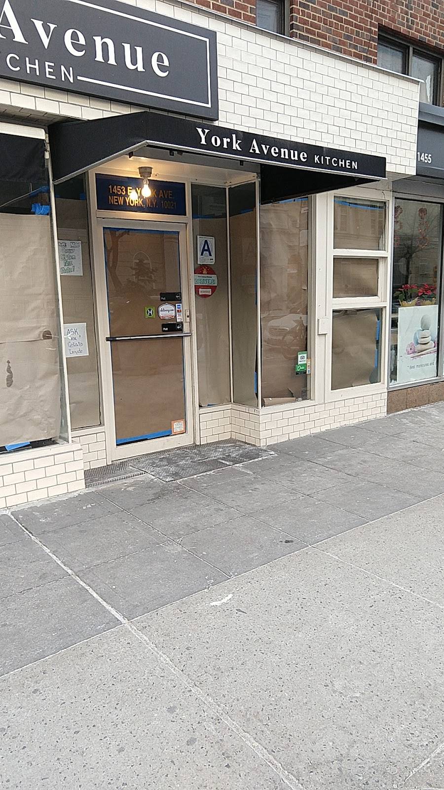 York Avenue Kitchen | restaurant | 1453 York Ave, New York, NY 10075, USA | 3478556965 OR +1 347-855-6965
