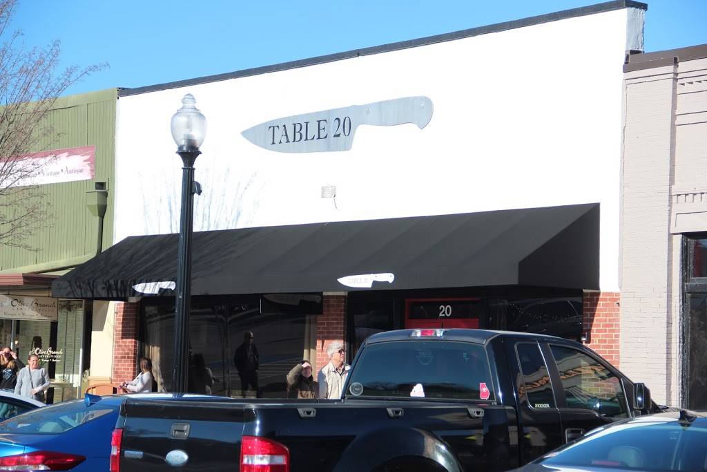 Table 20 | restaurant | 20 N Wall St, Cartersville, GA 30120, USA | 4703154851 OR +1 470-315-4851