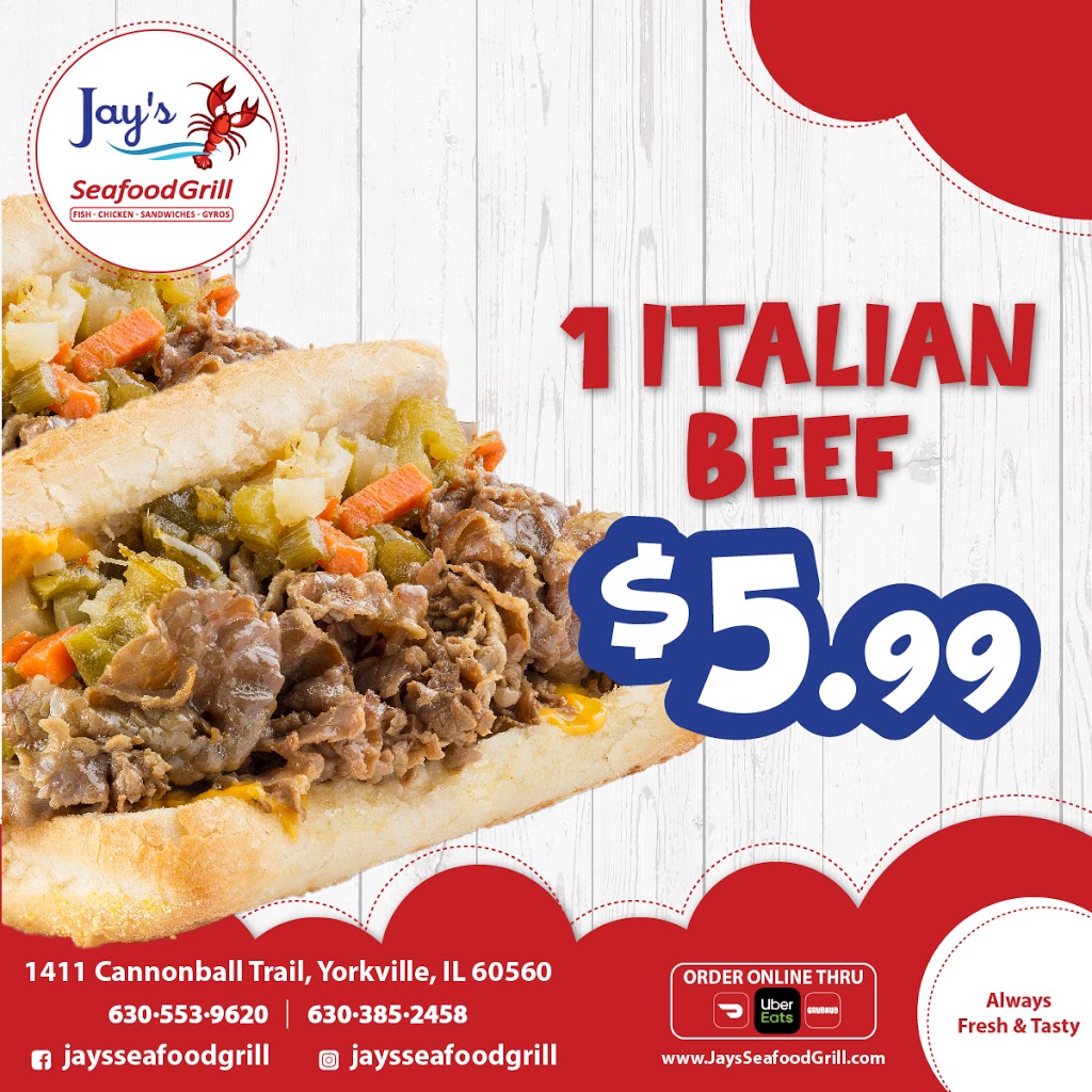 Jays Seafood Grill | restaurant | 1411 Cannonball Trail, Yorkville, IL 60560, USA | 6305539620 OR +1 630-553-9620