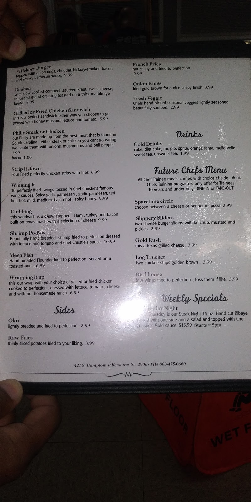 Spare Time Grill | restaurant | 200 Close Cir, Kershaw, SC 29067, USA | 8034750660 OR +1 803-475-0660