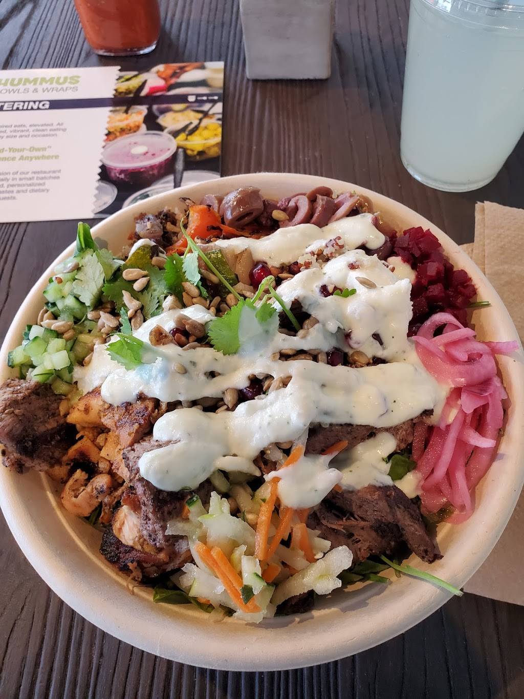 HUMMUS Bowls & Wraps | restaurant | 7645 S Rainbow Blvd #100, Las Vegas, NV 89139, USA | 7023331850 OR +1 702-333-1850