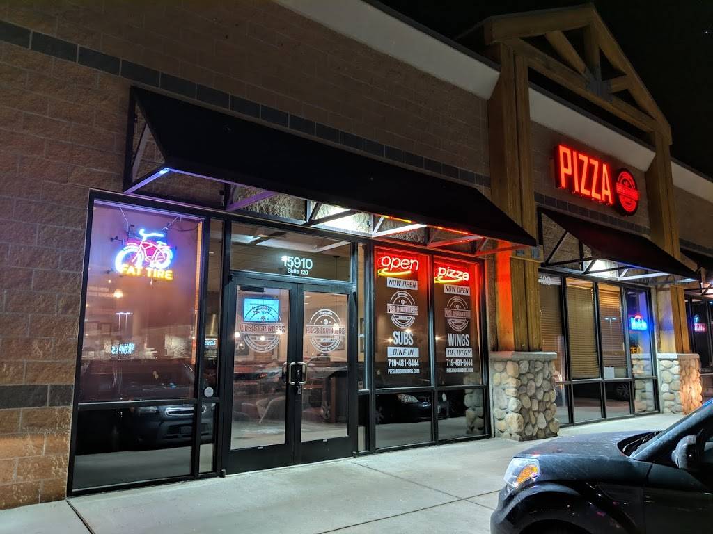 Monument Pies & Grinders | meal delivery | 15910 Jackson Creek Pkwy #120, Monument, CO 80132, USA | 7194818444 OR +1 719-481-8444