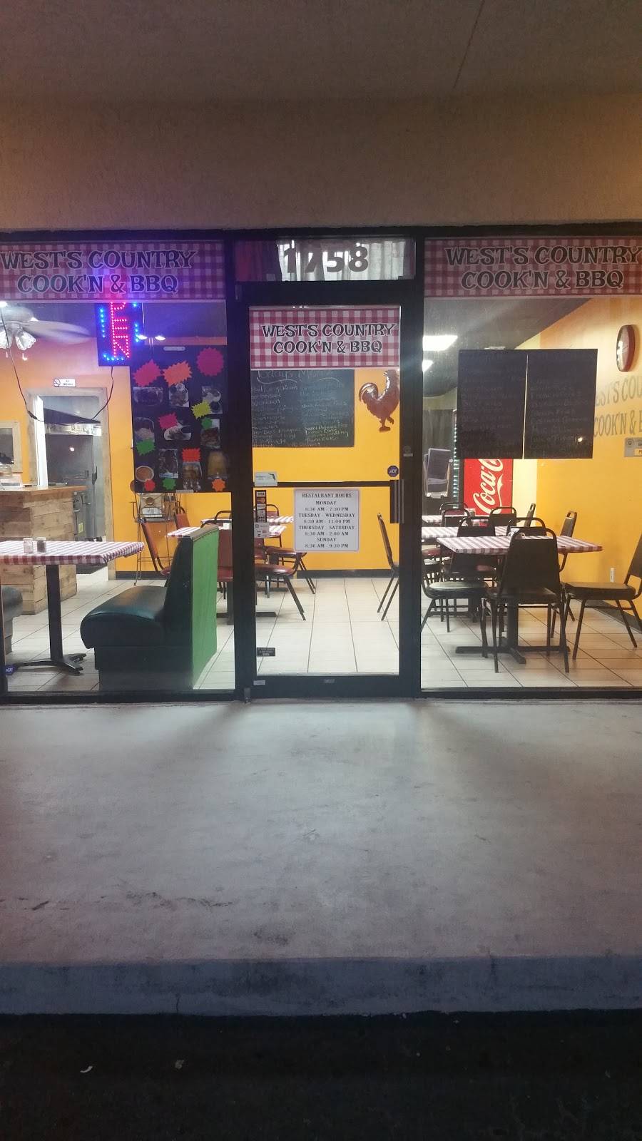 Wests Country Cookn & BBQ | restaurant | 1758 SE Port St Lucie Blvd, Port St. Lucie, FL 34952, USA | 7728778363 OR +1 772-877-8363