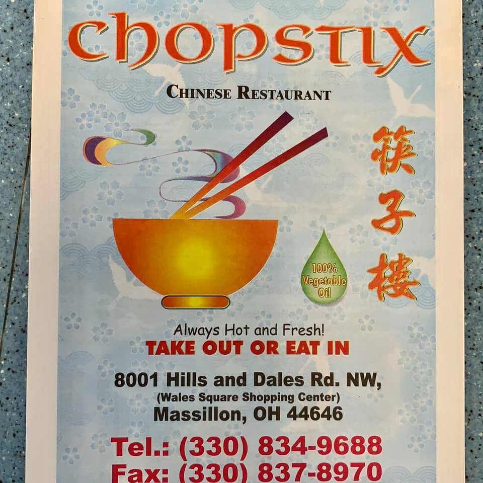 Chopstix | restaurant | 8001 Hills and Dales Rd NW, Massillon, OH 44646, USA | 3308349688 OR +1 330-834-9688