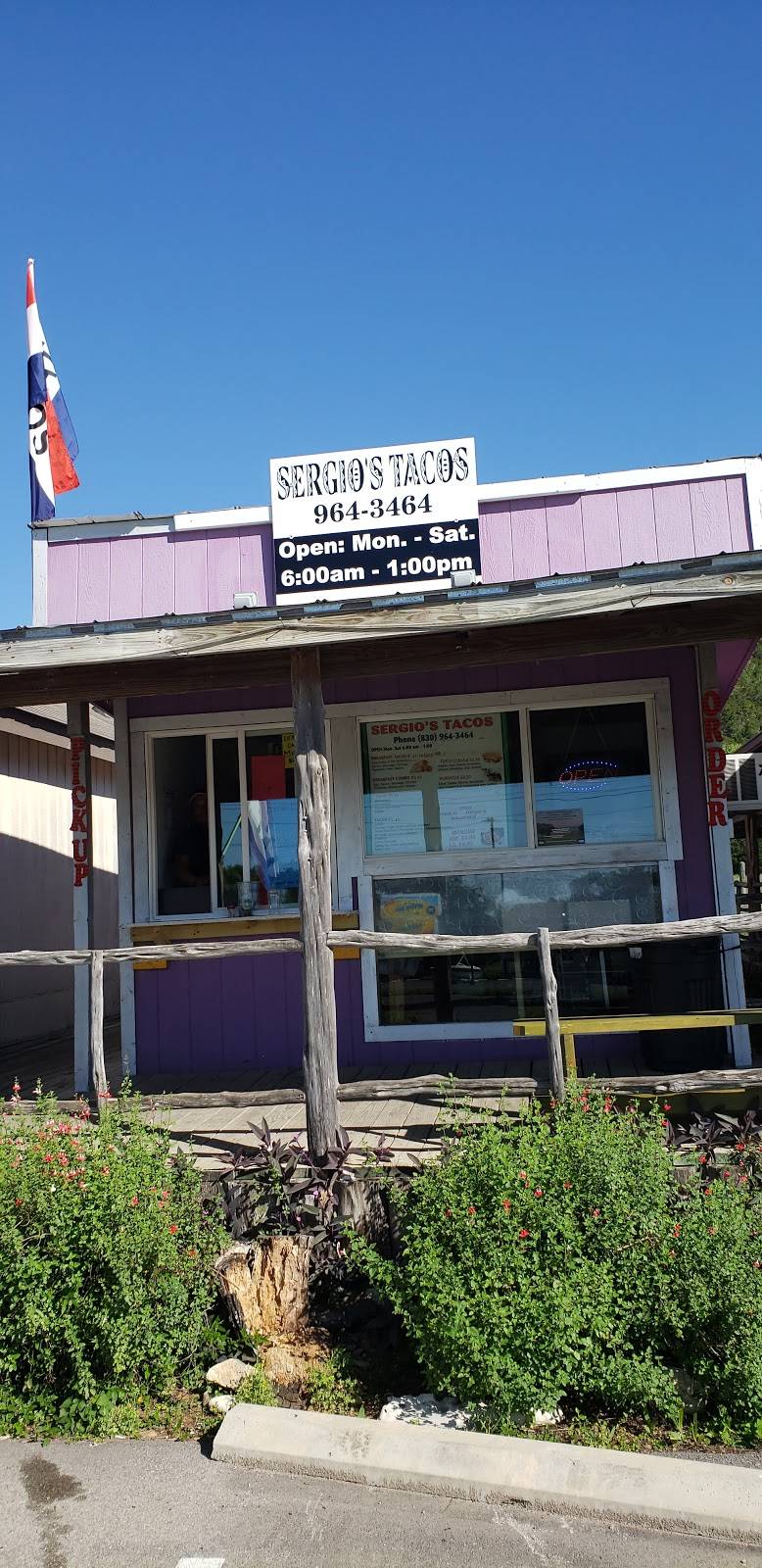 Sergio tacos | restaurant | 1642 FM2673, Canyon Lake, TX 78133, USA | 8309643464 OR +1 830-964-3464