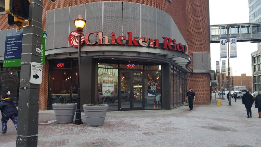 Chicken Rico | restaurant | 55 Market Pl, Baltimore, MD 21202, USA | 4102445734 OR +1 410-244-5734