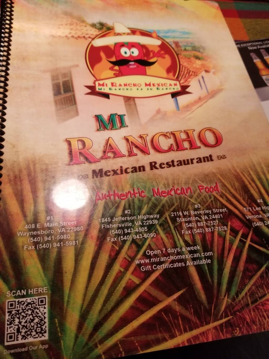 Mi Rancho Mexican Crozet | restaurant | 1015 Heathercroft Circle, Crozet, VA 22932, USA | 4348122193 OR +1 434-812-2193