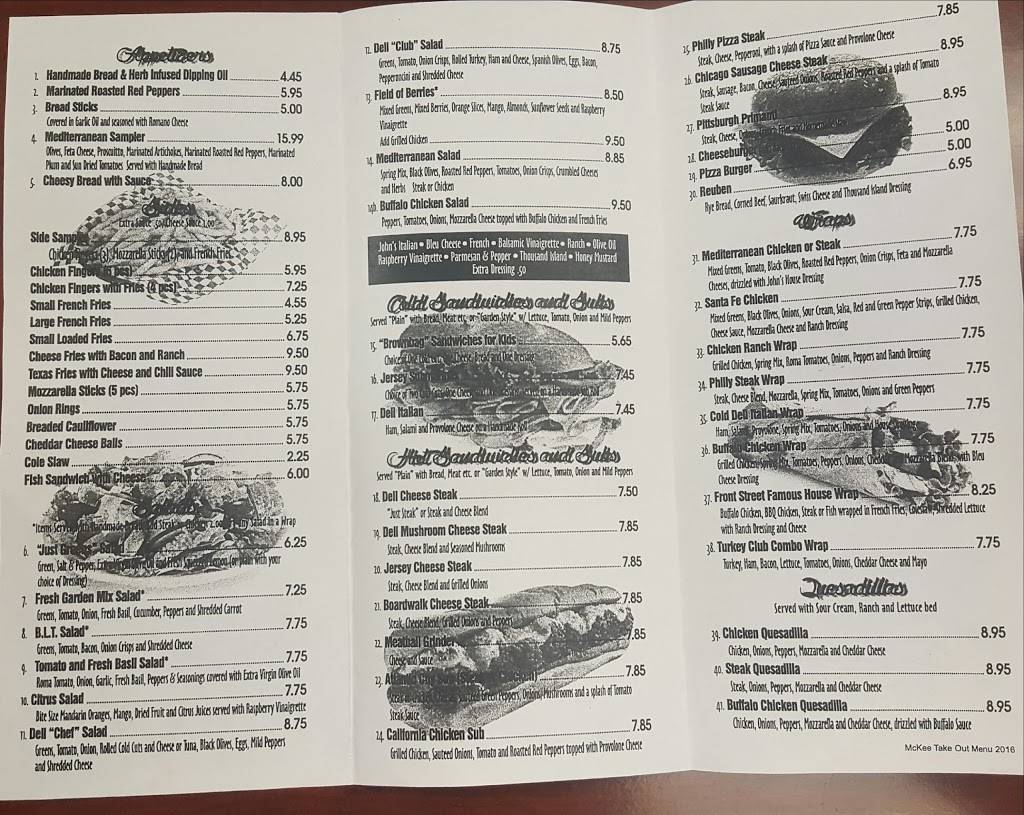 McKee Deli Front Street Deli | restaurant | 8674 Woodbury Pike, East Freedom, PA 16637, USA | 8143177777 OR +1 814-317-7777