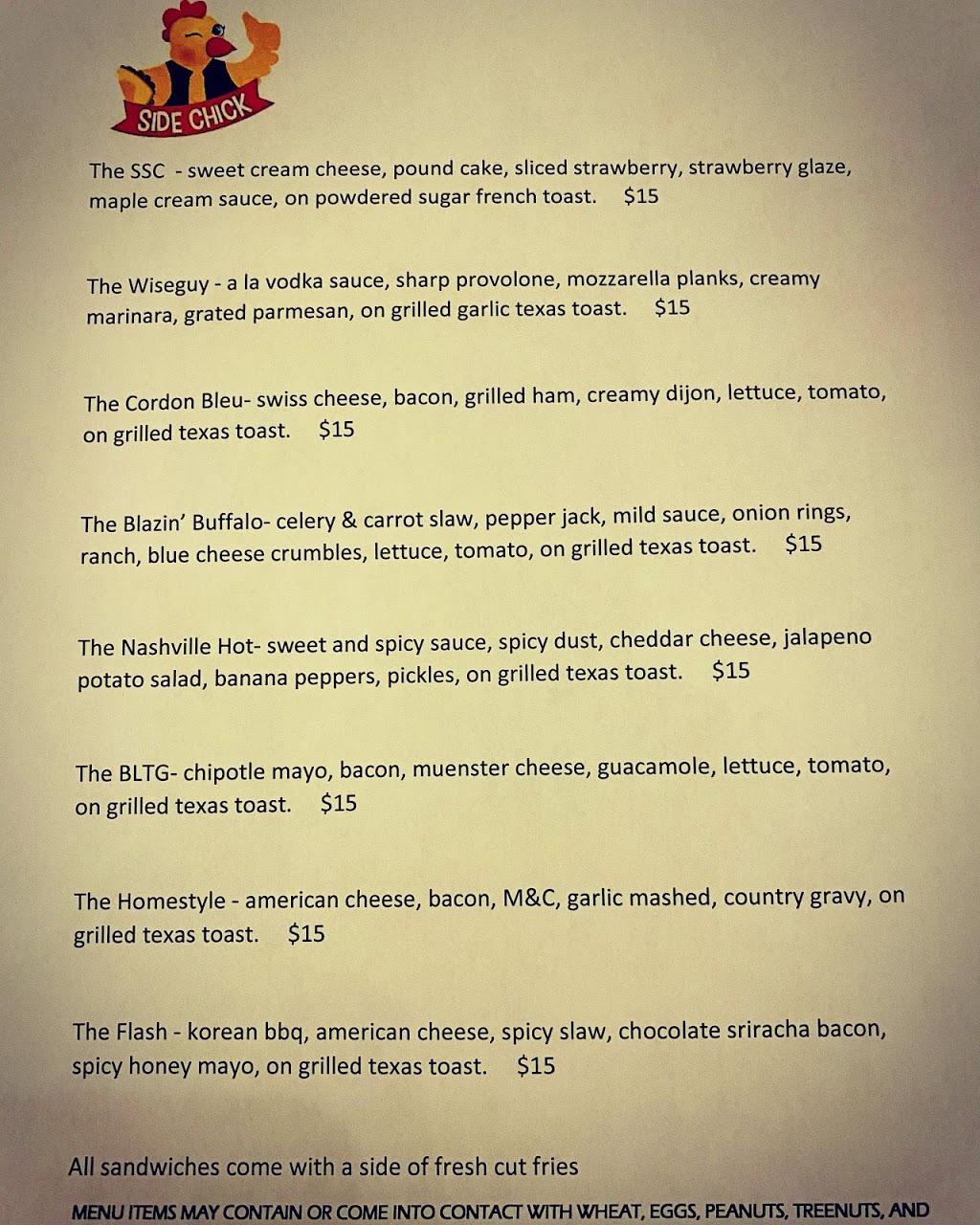 Side Chick | restaurant | 205 W 4th St, Bethlehem, PA 18015, USA | 6108652591 OR +1 610-865-2591