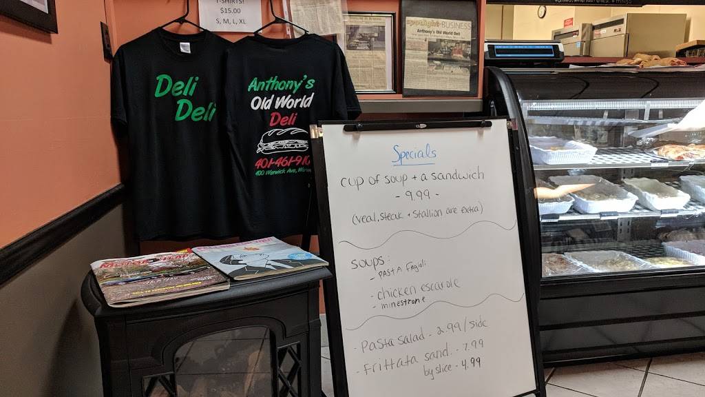 Anthonys Old World Deli | restaurant | 400 Warwick Ave, Warwick, RI 02888, USA | 4014619100 OR +1 401-461-9100