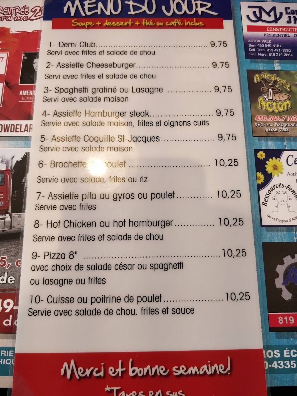 Resto Sean&Bruce | restaurant | 4564 Boulevard Saint Joseph O, Saint-Nicéphore, QC J2A 1B6, Canada | 8194751999 OR +1 819-475-1999