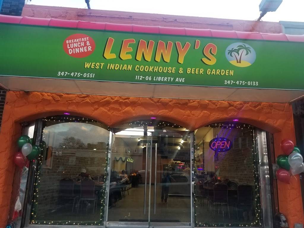 Lennys West Indian Cookhouse & beer garden | restaurant | 112-06 Liberty Ave, Richmond Hill, NY 11419, USA | 3474750551 OR +1 347-475-0551