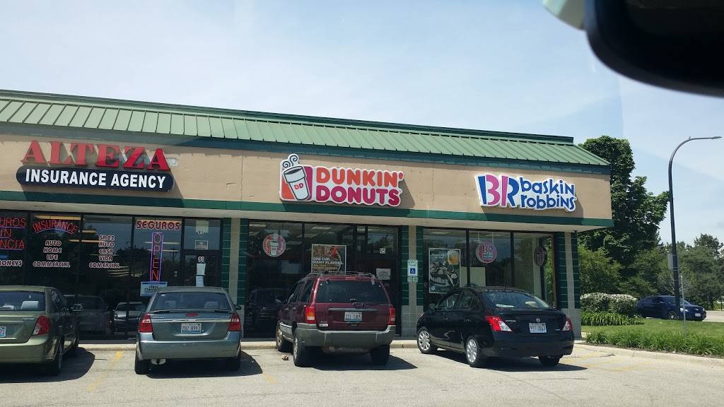 Dunkin | cafe | 95, Clock Tower Plaza, Elgin, IL 60120, USA | 8472899500 OR +1 847-289-9500