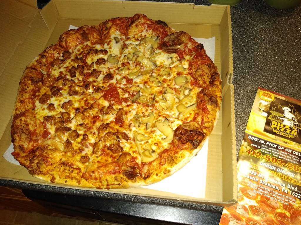 Nick’s Pizza | meal delivery | 329 Mt Lebanon Blvd, Castle Shannon, PA 15234, USA | 4125022635 OR +1 412-502-2635