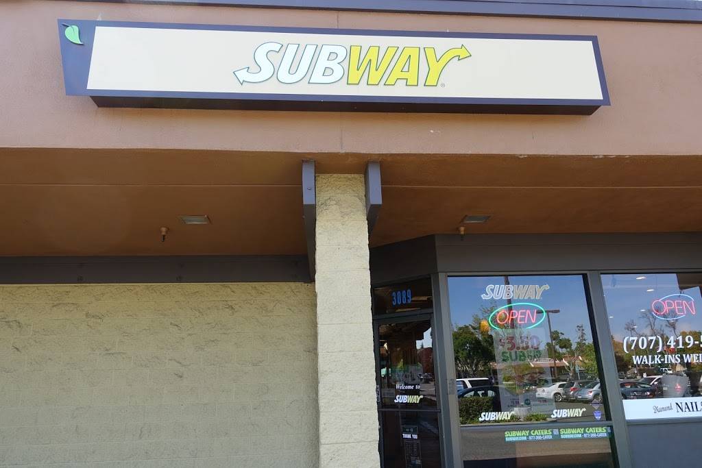 Subway Restaurants | restaurant | 3089 Travis Blvd, Fairfield, CA 94534, USA | 7074272000 OR +1 707-427-2000