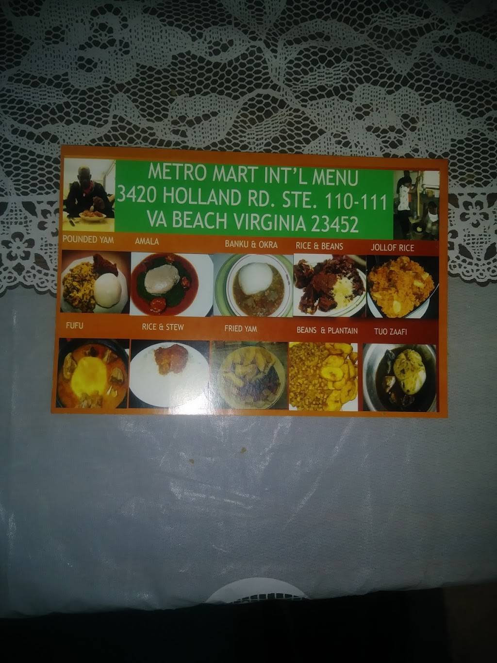 Metro Mart Intl | restaurant | 3420 Holland Road, Virginia Beach, VA 23452, USA | 7574863064 OR +1 757-486-3064