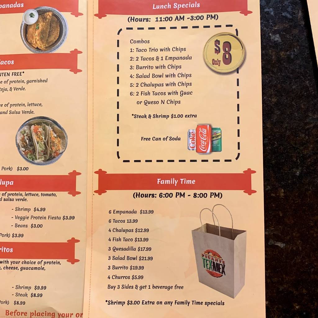 Picante Tex Mex & Deli | restaurant | 7 Flowerfield Unit 43, St James, NY 11780, USA | 6315095555 OR +1 631-509-5555