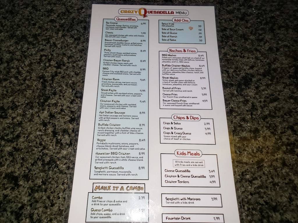 Crazy Quesadilla | restaurant | 2113 Old Spartanburg Rd, Greer, SC 29650, USA | 8642037107 OR +1 864-203-7107