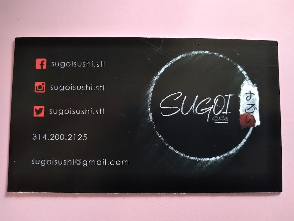 Sugoi Sushi | restaurant | 3301 Meramec St, St. Louis, MO 63118, USA | 3142002125 OR +1 314-200-2125