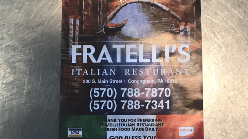 Fratellis | restaurant | 300 S Main St, Conyngham, PA 18219, USA | 5707887870 OR +1 570-788-7870