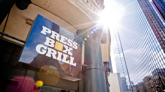 Press Box Grill | restaurant | 1623 Main St Suite 101, Dallas, TX 75201, USA | 2147478226 OR +1 214-747-8226