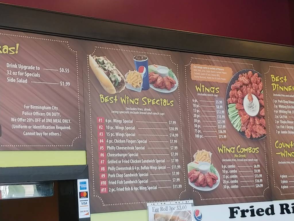 Best Wings & Deli | restaurant | 5017 Richard Arrington Jr Blvd N, Birmingham, AL 35212, USA | 2055918988 OR +1 205-591-8988