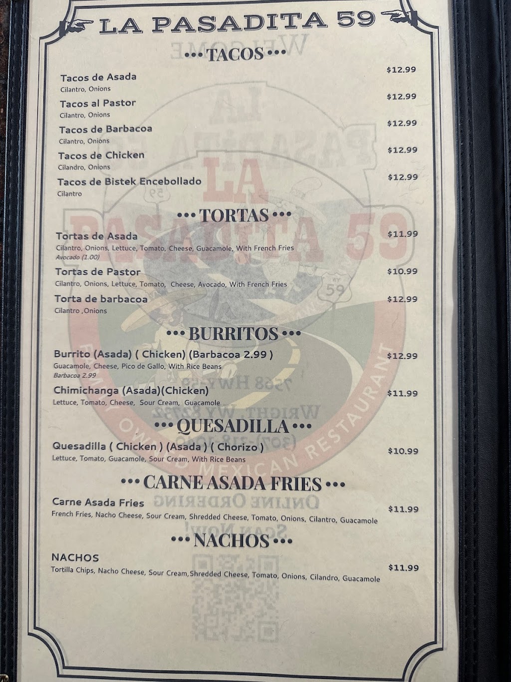 La Pasadita 59 | restaurant | 7568 WY-59, Wright, WY 82732, USA | 3073181040 OR +1 307-318-1040