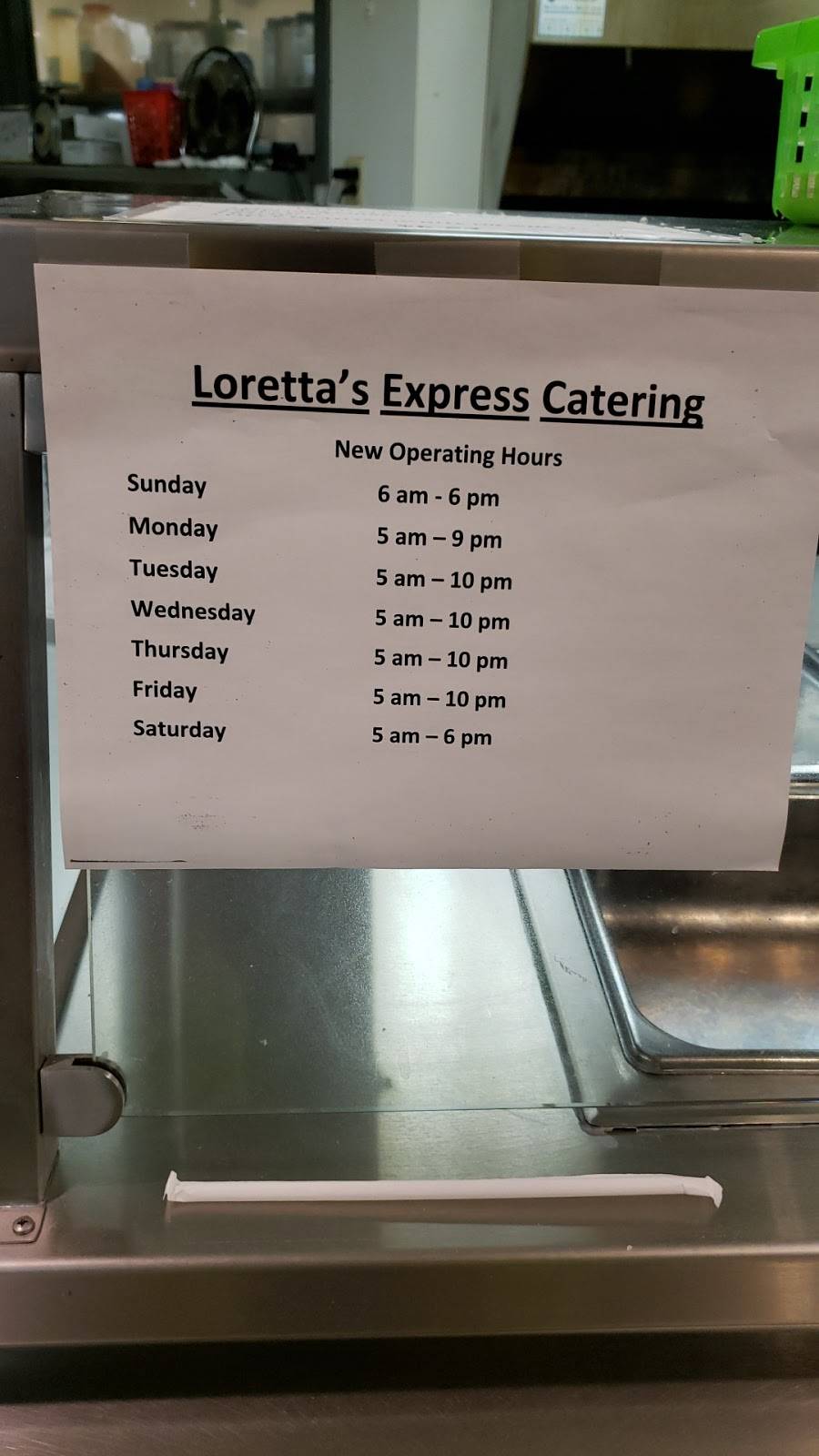 Lorettas Express Catering and Cafe | restaurant | 800 College Blvd, West Memphis, AR 72301, USA | 8707327305 OR +1 870-732-7305