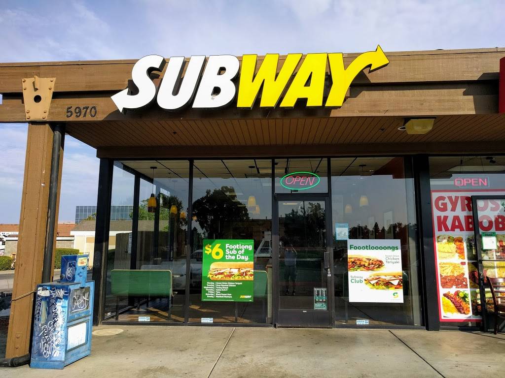 Subway Restaurants | restaurant | 5970 Mowry Ave N, Newark, CA 94560, USA | 5107973831 OR +1 510-797-3831