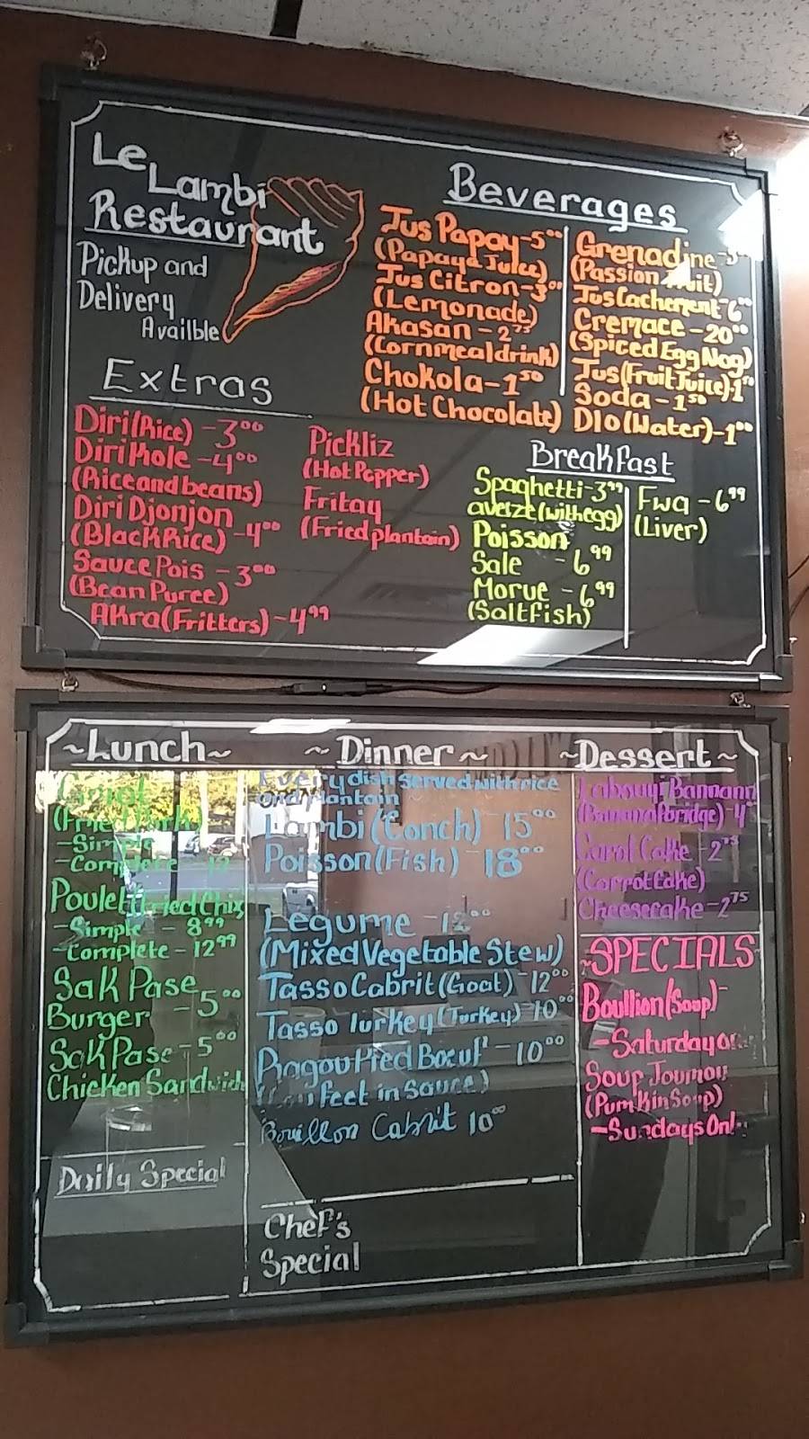 Le Lambi Restaurant | restaurant | 2395 Tamiami Trail, Port Charlotte, FL 33952, USA | 9418759838 OR +1 941-875-9838