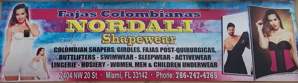 Nordali Shapewear & Underclothes Corp. | restaurant | 2404 NW 20th St, Miami, FL 33142, USA | 7867474765 OR +1 786-747-4765