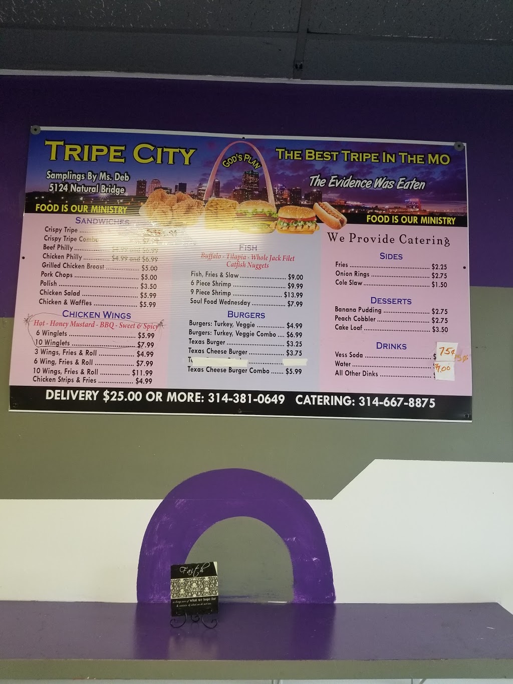 Tripe City | restaurant | 5124 Natural Bridge Ave, St. Louis, MO 63115, USA | 3143810649 OR +1 314-381-0649