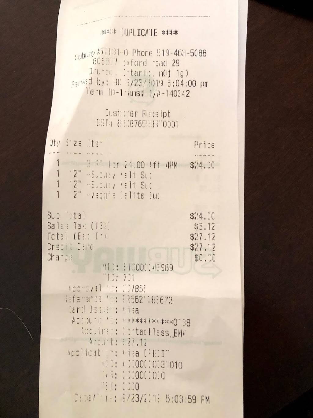 Subway | restaurant | Shell Gas/Convenience Store, 806607 Oxford Road 29, Drumbo, ON N0J 1G0, Canada | 5194635088 OR +1 519-463-5088