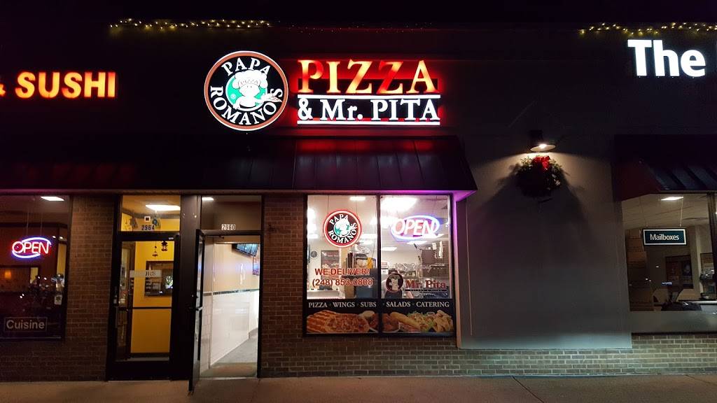 Papa Romanos Pizza & Mr. Pita | meal delivery | 2960 S Rochester Rd, Rochester Hills, MI 48307, USA | 2488530808 OR +1 248-853-0808