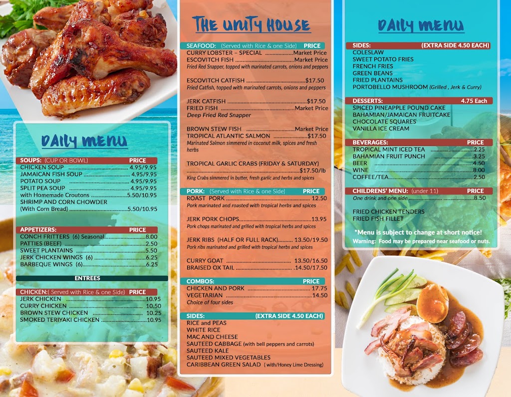 Unity House Caribbean Restaurant | restaurant | 307 SW Dade St, Madison, FL 32340, USA | 8509734556 OR +1 850-973-4556