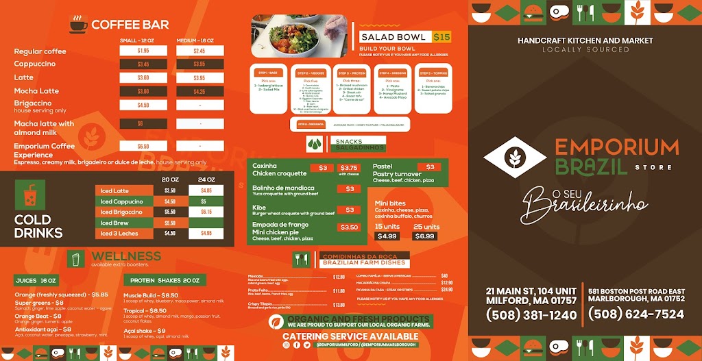 Emporium Brazil | restaurant | 21 E Main St west, Milford, MA 01757, USA | 5083811240 OR +1 508-381-1240