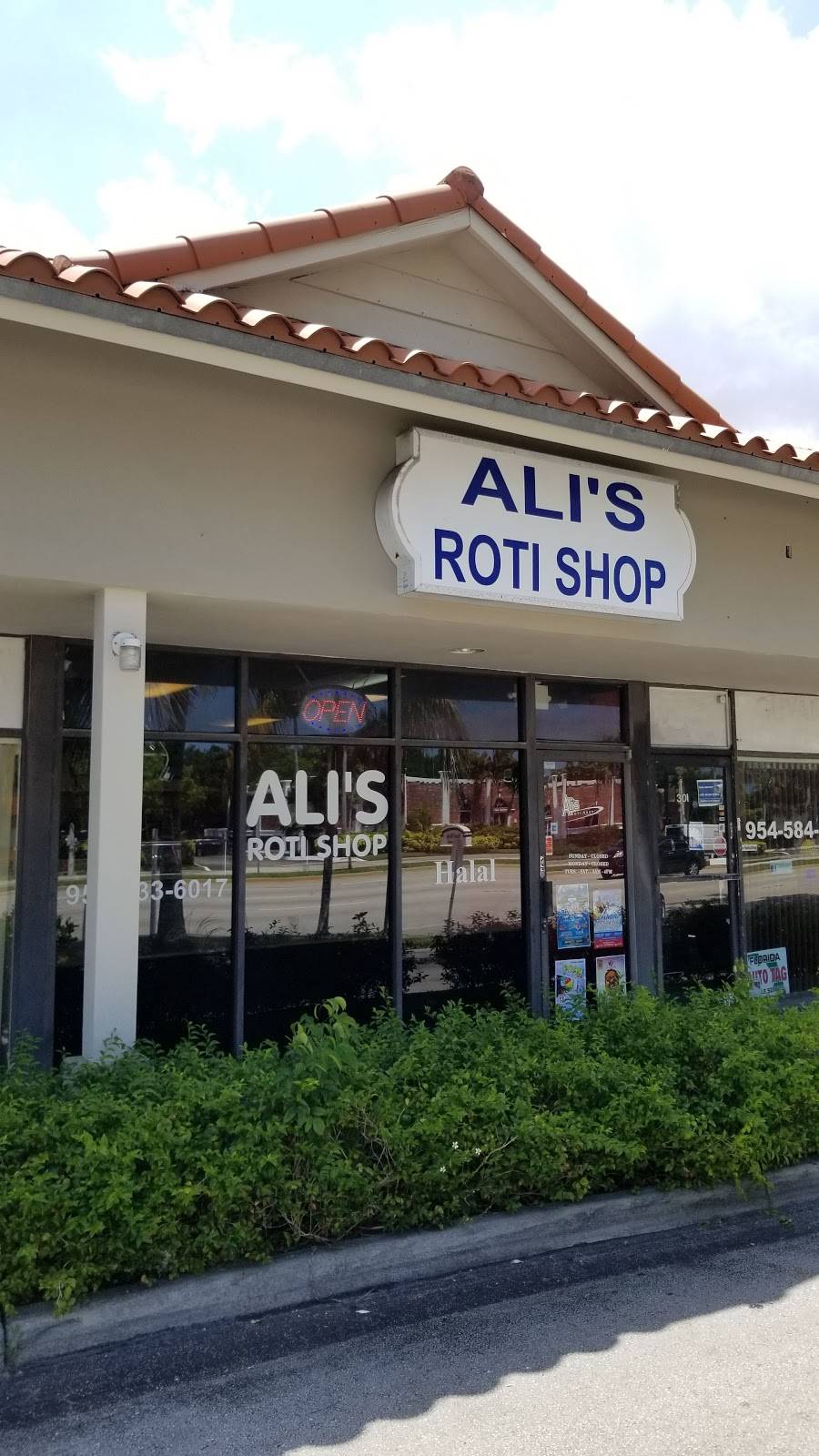 Alis Roti Shop | meal takeaway | 303 S State Rd 7, Plantation, FL 33317, USA | 9545336017 OR +1 954-533-6017
