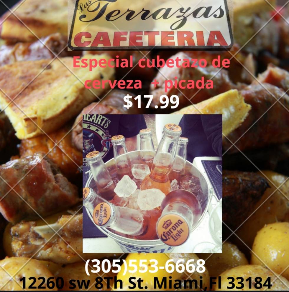 Las Terrazas Cafeteria Restaurant | restaurant | 12240 SW 8th St, Miami, FL 33184, USA | 3055536668 OR +1 305-553-6668
