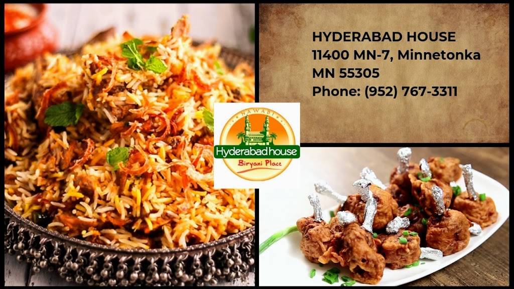 Hyderabad House Biryani Place - Minnetonka | restaurant | 11400 MN-7, Minnetonka, MN 55305, USA | 9527673311 OR +1 952-767-3311
