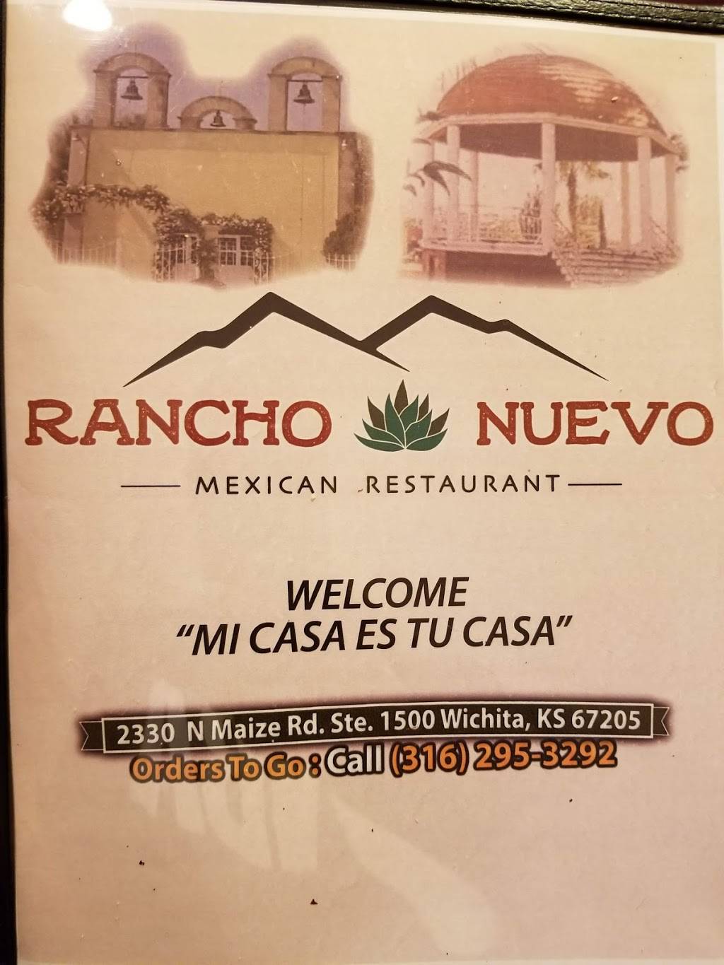 Rancho Nuevo Mexican Restaurant | restaurant | 2330 N Maize Rd Ste 1500, Wichita, KS 67205, USA | 3162953292 OR +1 316-295-3292