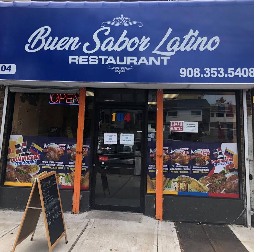 Buen Sabor Latino | restaurant | 104 Elmora Ave, Elizabeth, NJ 07202, USA | 9083535408 OR +1 908-353-5408