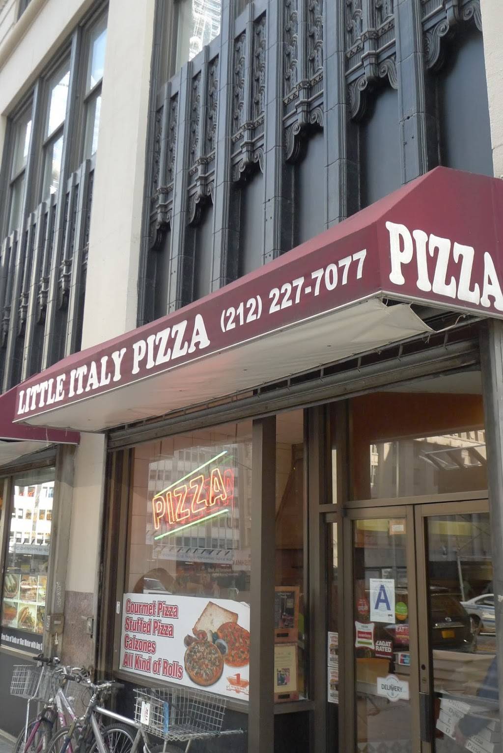 Little Italy Pizza | restaurant | 11 Park Pl, New York, NY 10007, USA | 2122277077 OR +1 212-227-7077