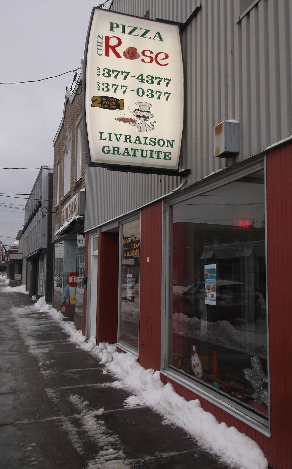 Pizza Chez Rose | restaurant | 16 Rue du Marché, Salaberry-de-Valleyfield, QC J6T 1P2, Canada | 4503774377 OR +1 450-377-4377