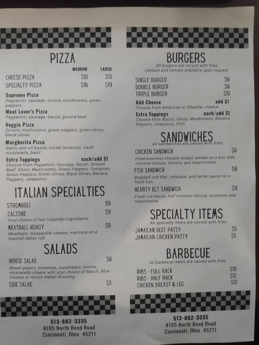 Take Out Taxi | restaurant | 4105 N Bend Rd, Cincinnati, OH 45211, USA | 5138823335 OR +1 513-882-3335