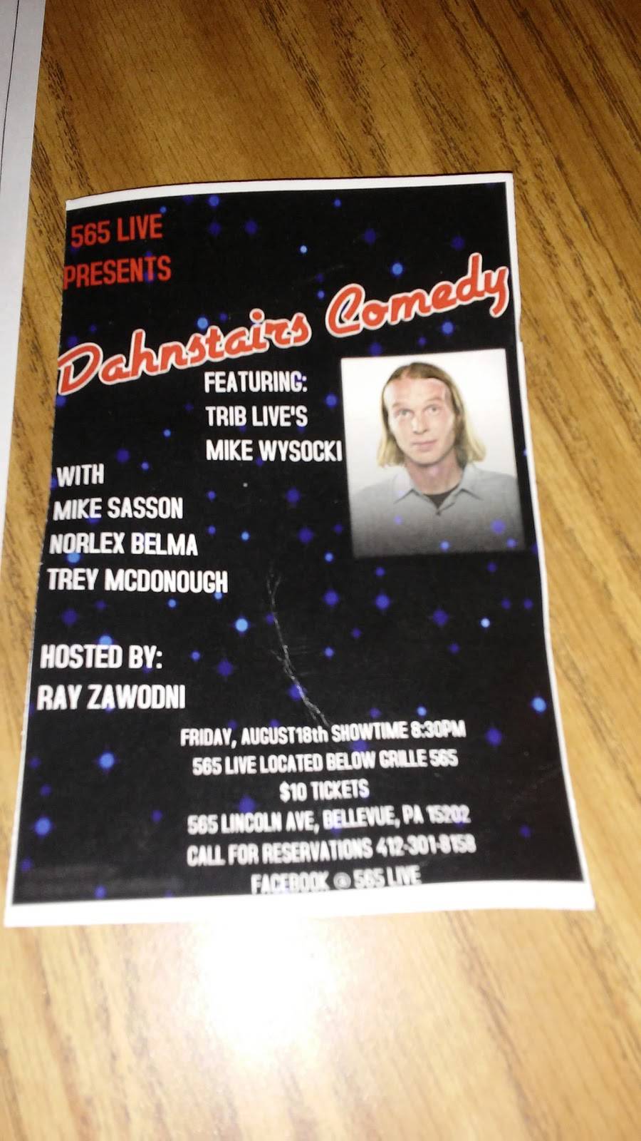 565 LIVE - SPEAKEASY & STAGE | restaurant | 565 Lincoln Avenue - Downstairs Level, Bellevue, PA 15202, USA | 4123018158 OR +1 412-301-8158