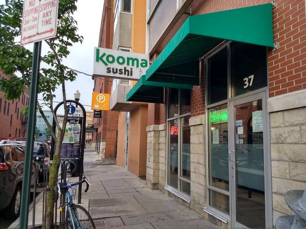 Kooma sushi Restaurant | restaurant | 37 Vine St, Columbus, OH 43215, USA | 6142243239 OR +1 614-224-3239