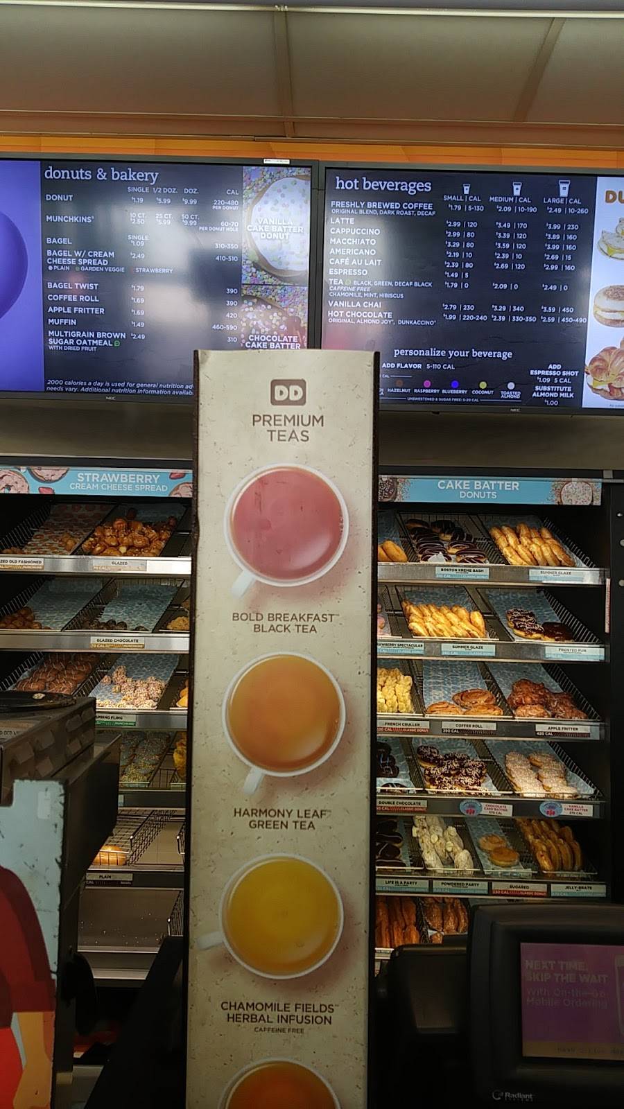 Dunkin Donuts | cafe | 857 Springfield Ave, Irvington, NJ 07111, USA | 2013753660 OR +1 201-375-3660