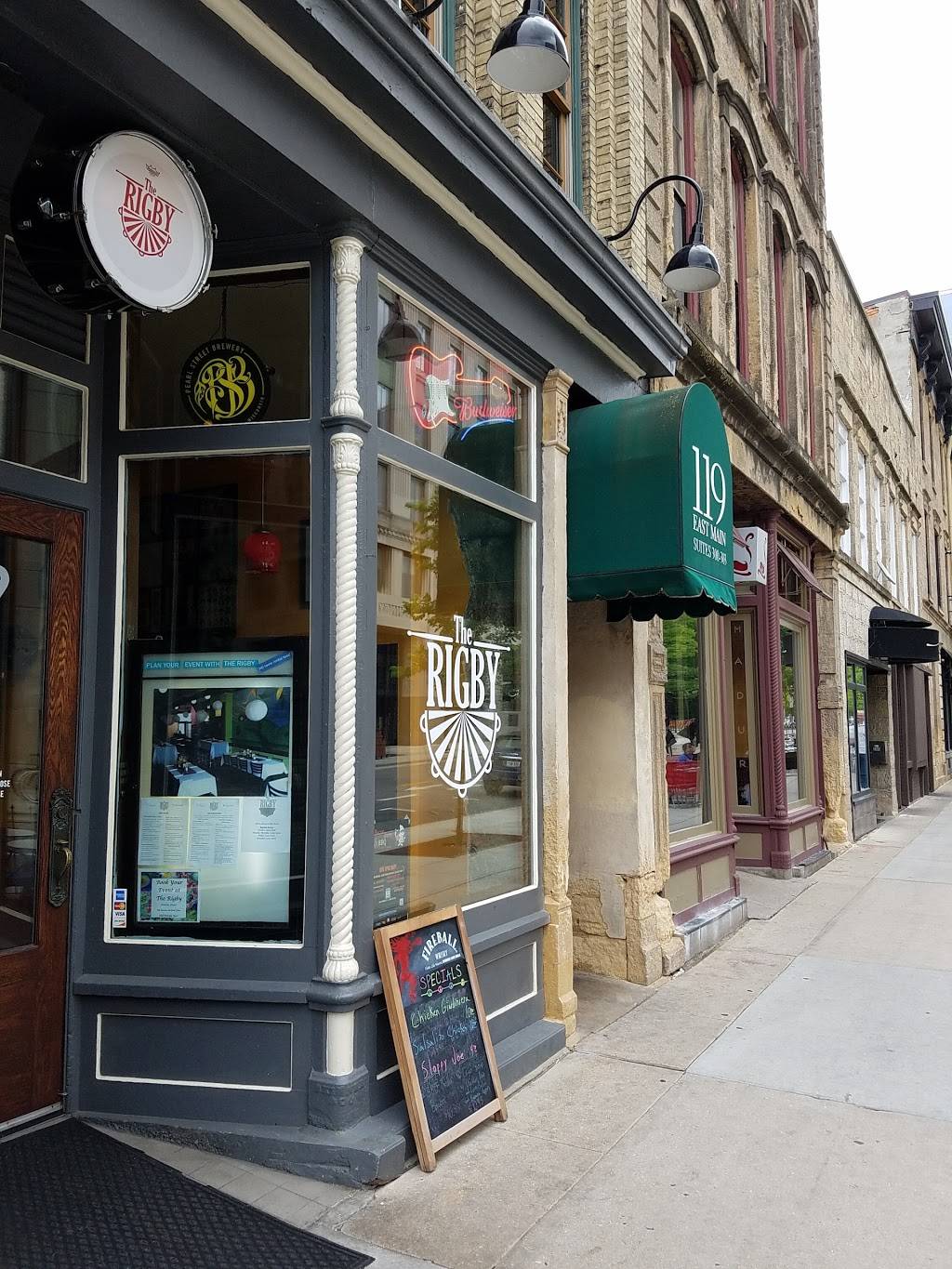 The Rigby Pub, Grill, and Event Space | restaurant | 119 E Main St, Madison, WI 53703, USA | 6084421112 OR +1 608-442-1112