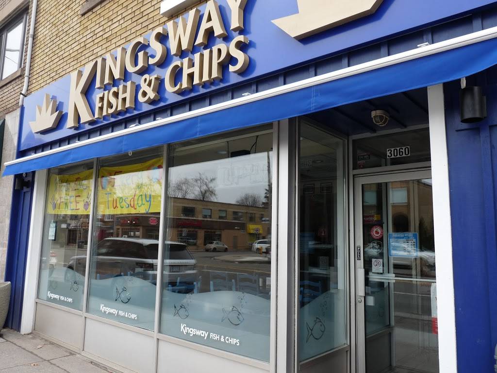 Kingsway Fish & Chips | restaurant | 3060 Bloor St W, Etobicoke, ON M8X 1C4, Canada | 4162333355 OR +1 416-233-3355