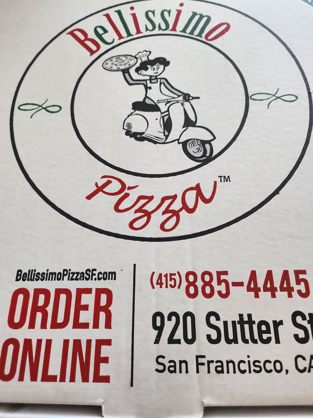 Bellissimo Pizza | meal delivery | 920 Sutter St, San Francisco, CA 94109, USA | 4158854445 OR +1 415-885-4445